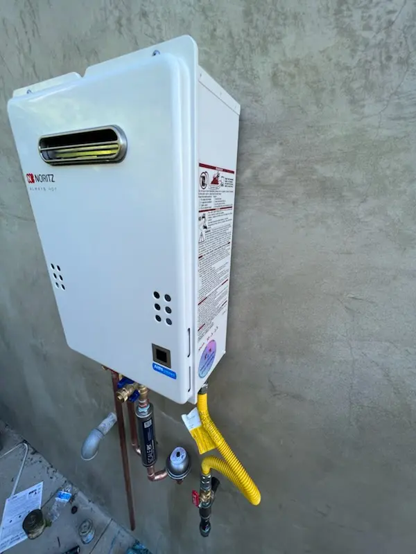 Tankless water heater installation for Colvin Farms homes